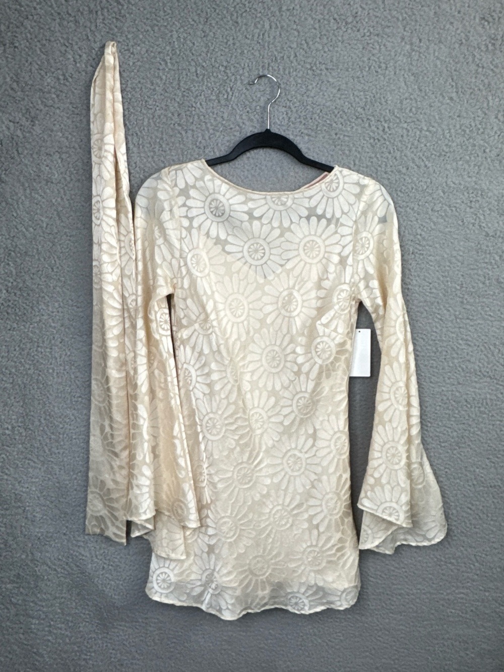 Show Me Your Mumu Sarah Mini Dress Cream Women’s Sz XS NWT - Picture 9 of 13